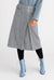 Mercer Skirt - Houndstooth - Houndstooth A-line tweed skirt with adjustable zipper opening in the front - Petite Studio NYC